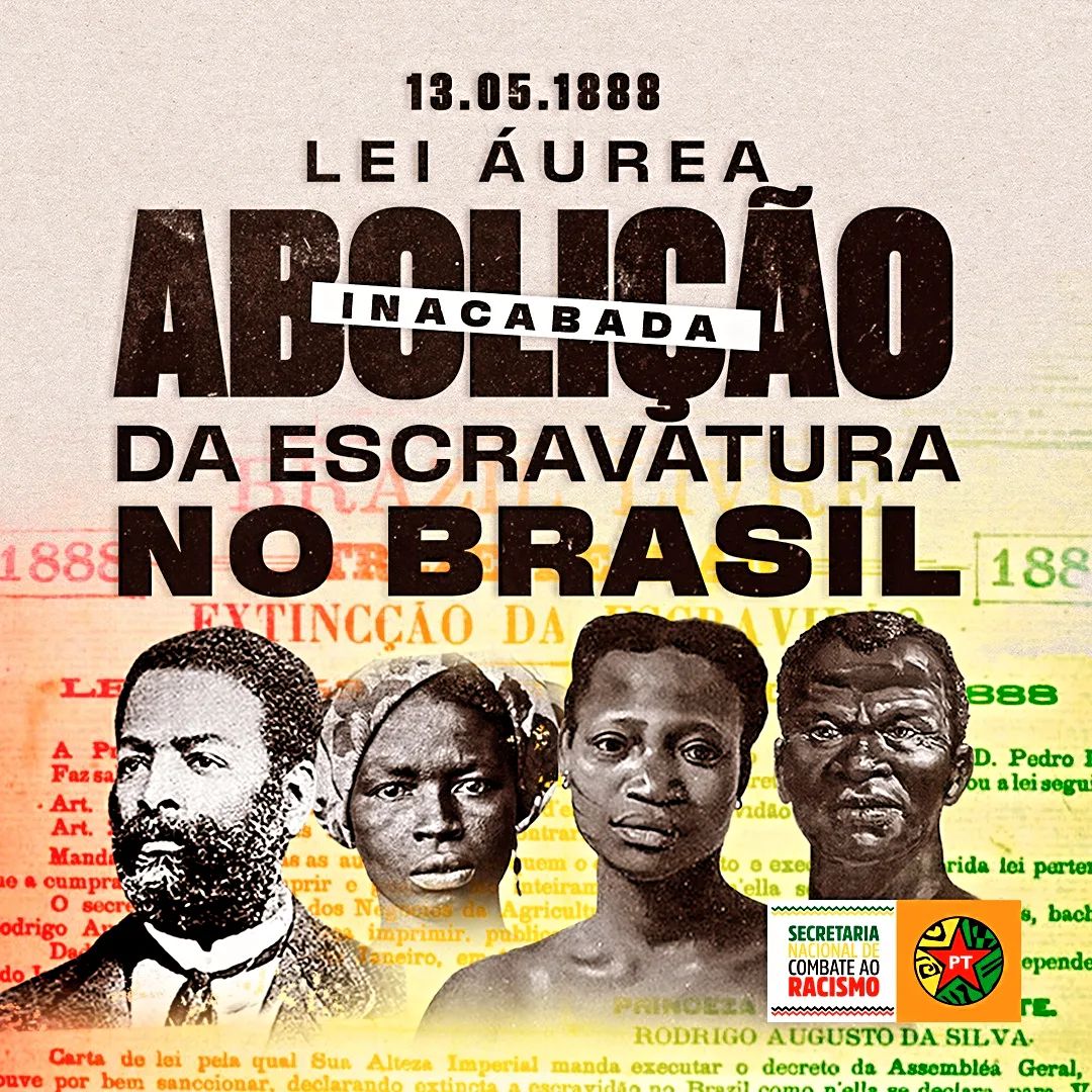 Hoje, 13 de maio, relembramos a abolição inacabada no país. O Brasil foi o último país do continente americano a abolir a escravidão, que aconteceu num momento em que a monarquia da época tentava se salvar politicamente, (+)