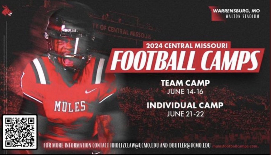 Thank you <a href="/Coach_Sorrells/">Trenton Sorrells</a> for the camp invite.
<a href="/SavannahFB_/">Savannah Savage Football</a> <a href="/CoachHays_/">Anthony Hays</a>
<a href="/CoachCalebWiley/">Caleb Wiley</a> <a href="/WOWKCfootball/">WOWKC</a>
@UCMMULES <a href="/UCMFootballTeam/">Mules Football</a> 
<a href="/JPRockMO/">JP Rock</a>