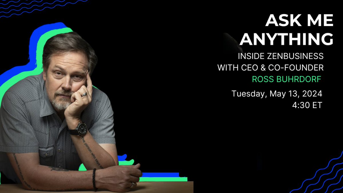 ZenBusiness (@zenbusinessinc) on Twitter photo We are going LIVE with <a href="/RossInAustin/">Ross Buhrdorf</a> tomorrow at 4:30 ET. Join the AMA to get the in's and out's of entrepreneurship from our CEO! Register today! zblinks.com/ama-ross We are going LIVE with <a href="/RossInAustin/">Ross Buhrdorf</a> tomorrow at 4:30 ET. Join the AMA to get the in's and out's of entrepreneurship from our CEO! Register today! zblinks.com/ama-ross