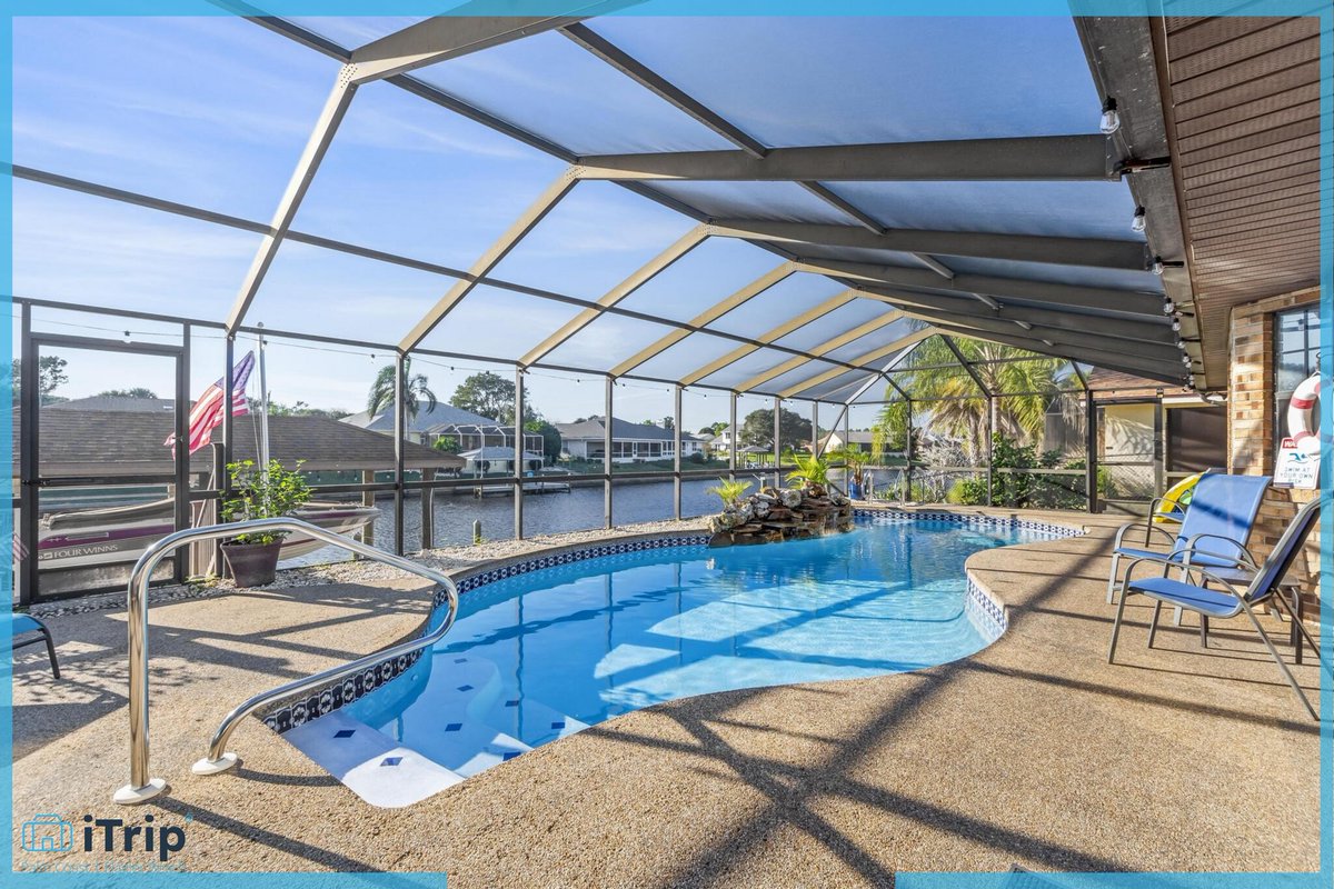 Watch the manatees and dolphins play in the canal while you relax at the pool home on the beautiful canals of Palm Coast. rpb.li/nK2O7

#itrippalmcoastflaglerbeach #Florida #flaglerbeach #flagler #palmcoast #itrip #myitrip #foryoupage #fyp #fypシ #fypシ゚viral