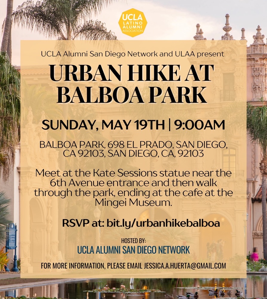 🤩Cohosting 🤩Join us this Sunday for a morning urban hike and amazing scenery at Balboa Park in San Diego. We hope to see you there!

🔗RSVP at bit.ly/urbanhikebalboa