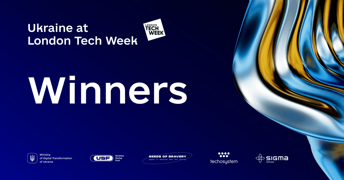8 Ukrainian Startups Announced for LONDON TECH WEEK 2024!

On 7th May, the @LondonTechWeek Pitch Day brought together top Ukrainian startups vying for a spot in the official delegation to London Tech Week 2024. The honourable jury board has selected eight startups that will