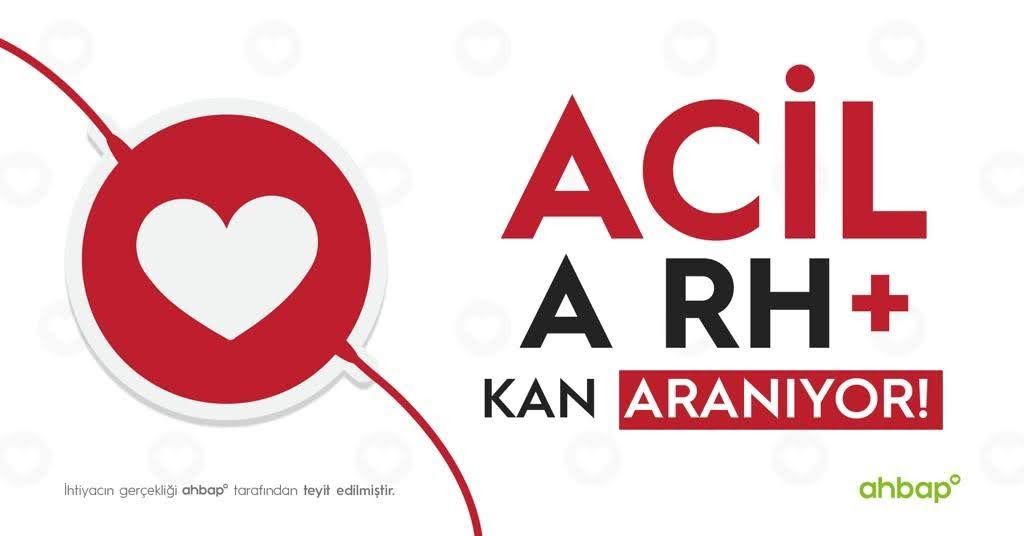 #Adana Kızılay Kan Merkezlerine verilmek üzere Adana Seyhan Devlet Hastanesinde tedavi görmekte olan Cumali Demir için çok #acil A Rh (+) #kan ihtiyacı vardır. İletişim: 0533 038 54 69