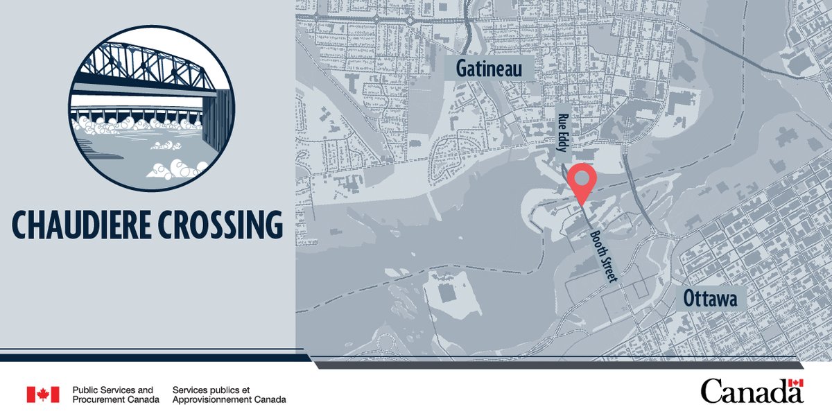 Gatineau, Quebec: Alternating lane closure on #ChaudièreCrossing on Wednesday, May 15, from 9 am to 3 pm. canada.ca/en/public-serv…