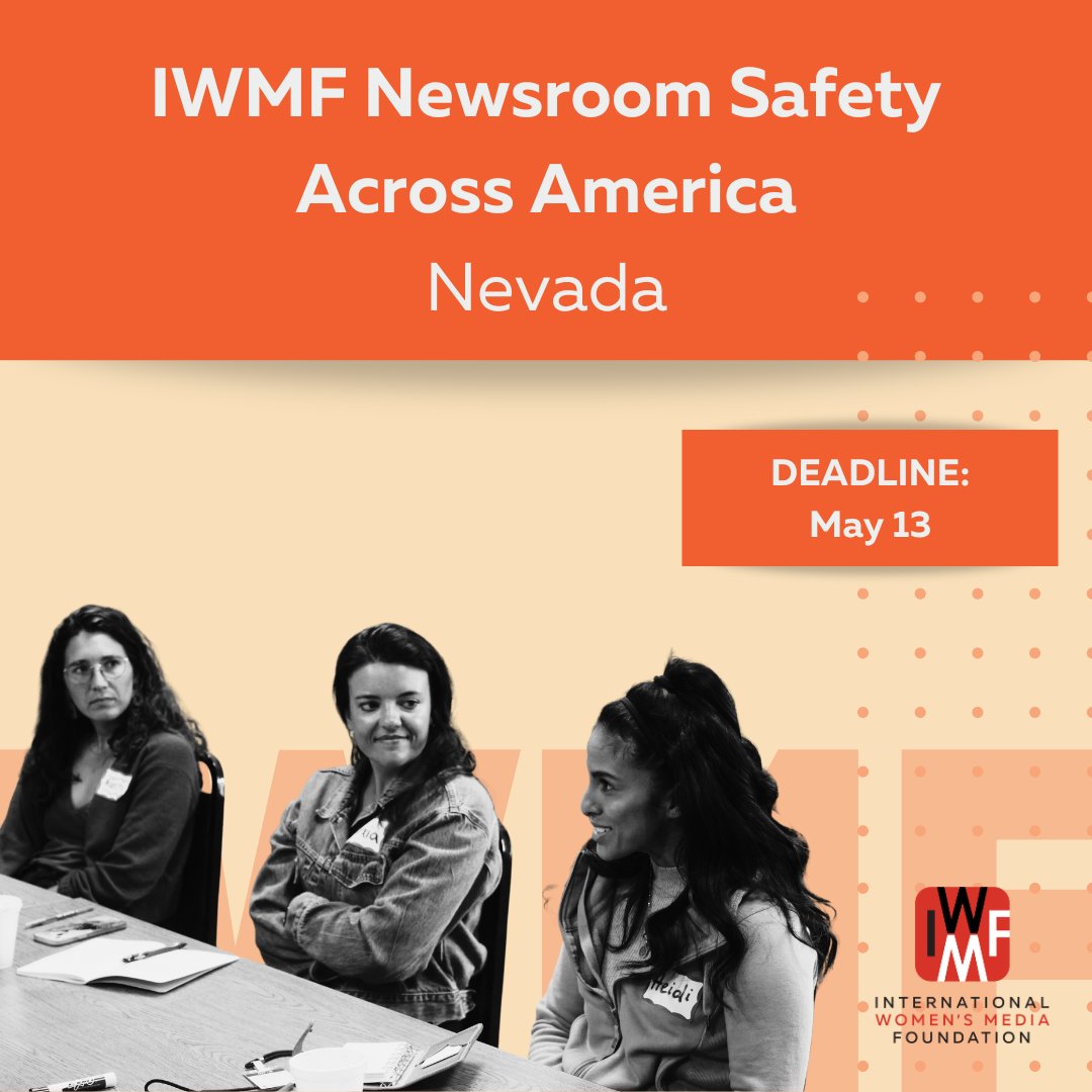 DEADLINE TODAY! Join us for a safety training in Las Vegas! Partnering with The Nevada Press Association, the IWMF is offering one-day sessions on May 31, 2024. Last hours to apply! Secure your place by 5 pm: bit.ly/3wB0iqi