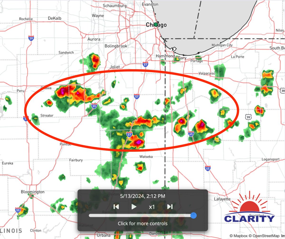 🌧A few isolated cells are starting to develop over northwestern Indiana and northeastern Illinois this afternoon. Overall severe threat is very limited, however an isolated strong storm or two cannot be ruled out (wind gusts 40+ mph or small hail). More widespread showers and a