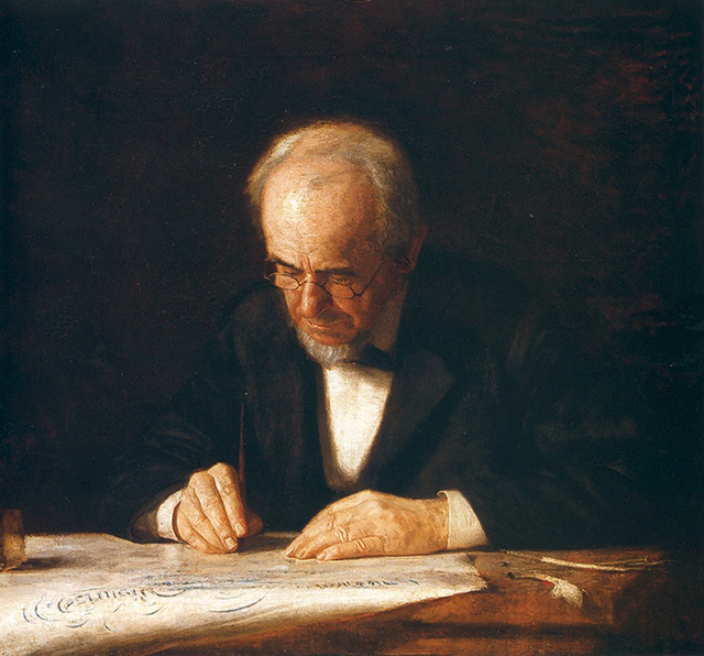 トマス・エイキンズ『画家の父』1882年 メトロポリタン美術館
