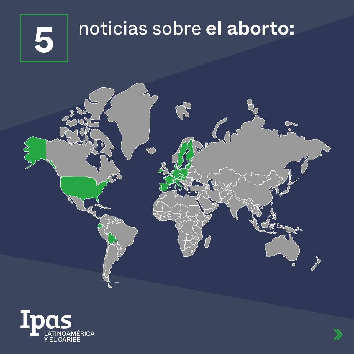 📢 ¡Atención a las #Las5NoticiasDeLaSemana sobre el derecho al aborto en el mundo! Mantente al día con la información  y únete a la lucha por el #DerechoADecidir 💪💚 #AbortoLegal #DerechosReproductivos