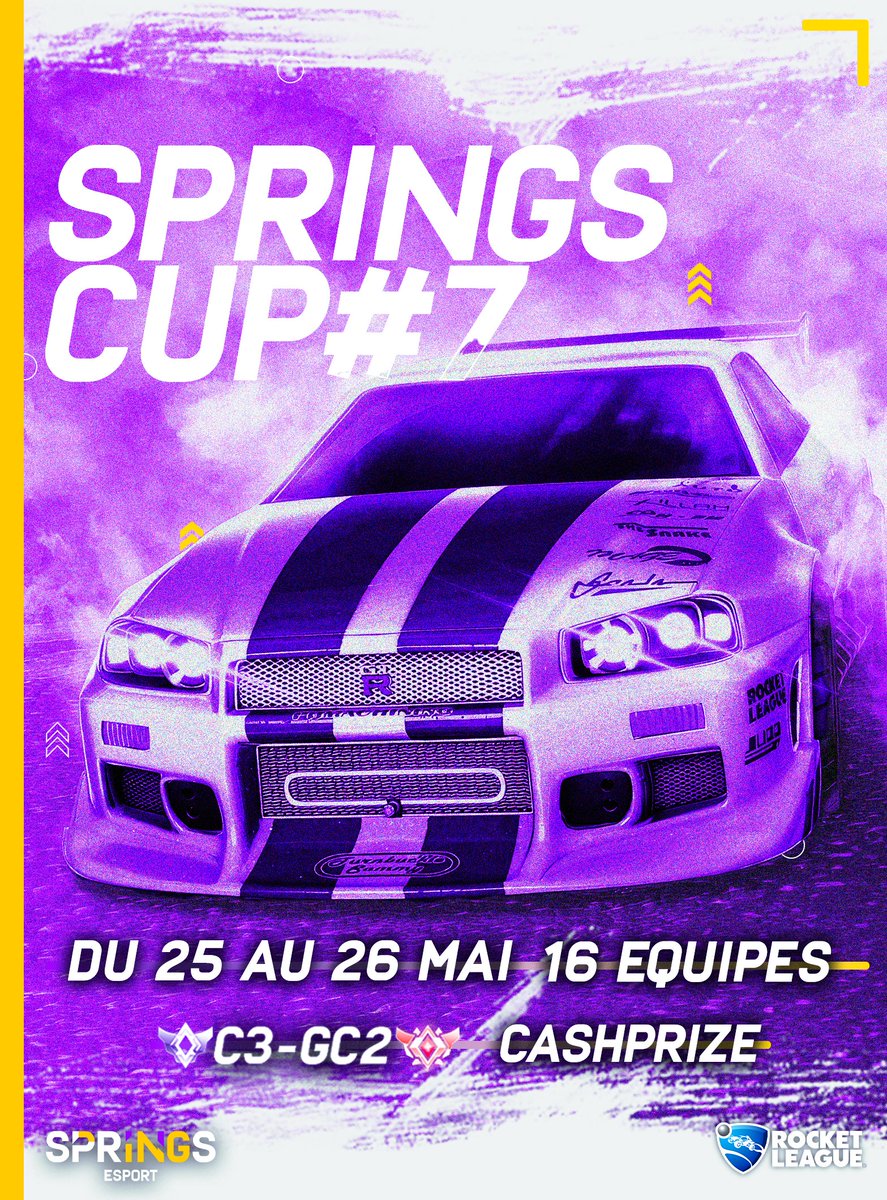 #RL Tournoi partenaire 📢🏆🤝

La Springs Cup by @SportSprin70623 revient sur Sked ce samedi avec la 7e édition !

📅 16 teams
💸 60€
📺 twitch.tv/springsesport

Toutes les infos 👉 app.sked.gg/tournoi/Spring…