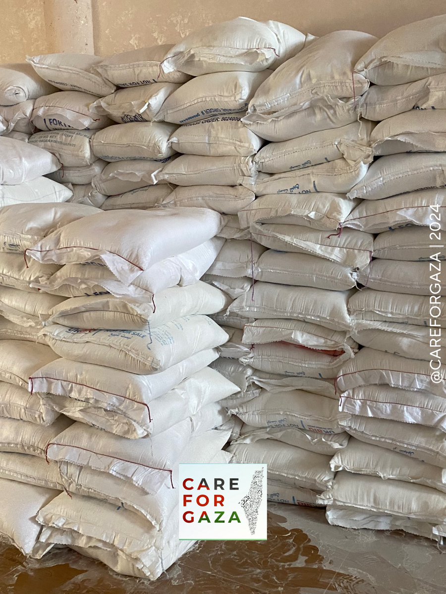We have secured 200 flour bags to be distributed to the displaced families in Gaza.