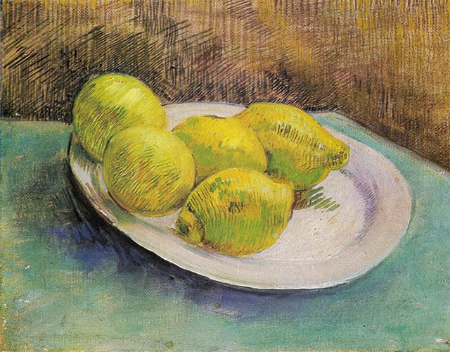 フィンセント・ファン・ゴッホ『皿の上のレモンのある静物』1887年 ゴッホ美術館