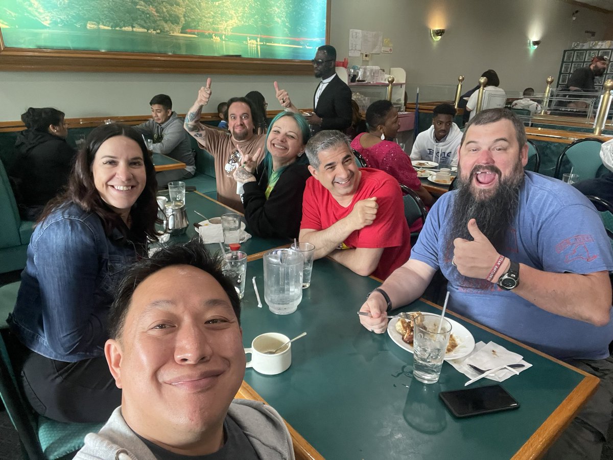 Breaking bread and breaking balls at the oft talked about Chinese Buffet with @GitEmSteveDave @sevoge02 @jimmythehairguy #Frank5