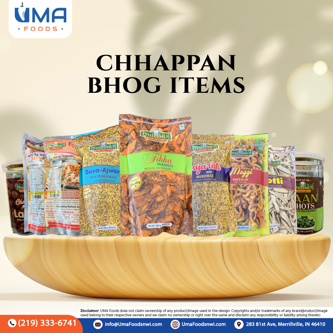 Discover the flavors of Chhappan Bhog at #UMAFoods! Your favorite items now in-store. Shop today and savor the taste! 🛒
.
.
.
.
#IndianSnacks #SnackTime #SpicySnacks #grocerystore #indiangrocerystore #merrillvilleindiana #Indiana