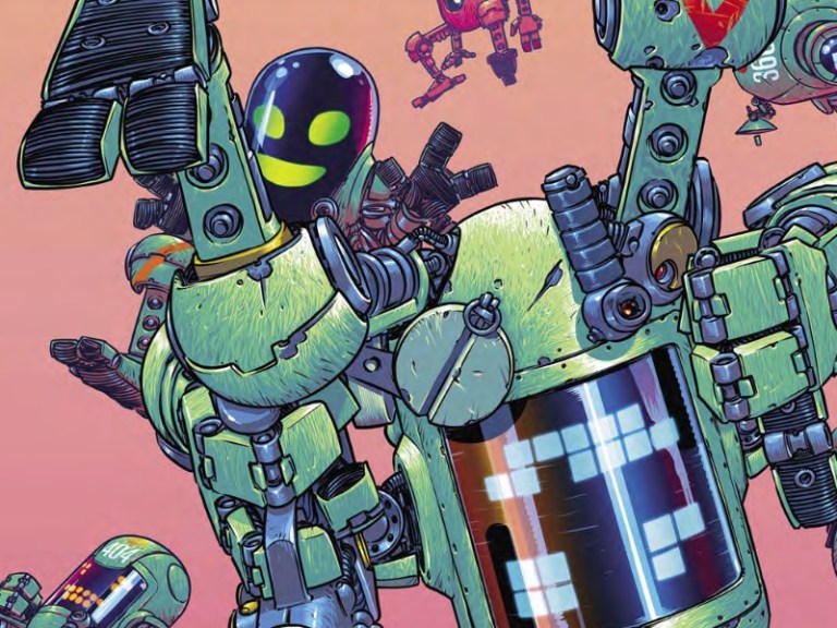 The Intestinauts are headed to the human gut and 'the ultimate and most fearsome destination' in their latest @2000AD adventure. @ziggystarlog learns more from @arthurwyatt and @PyeParr in this fun-filled interview: comicon.com/?p=516922