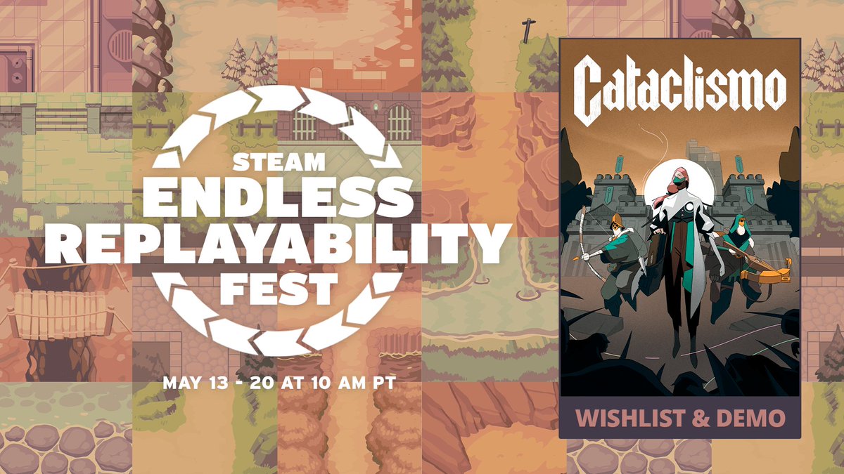 Replayability doesn't belong (solely) to roguelikes, does it? ♻️👀

Hope not, as Cataclismo is joining <a href="/Steam/">Steam</a>'s Endless Replayability Fest! 

Build countless castles as you see fit, each different from the previous thanks to its brick-by-brick building mechanics 🏰👷