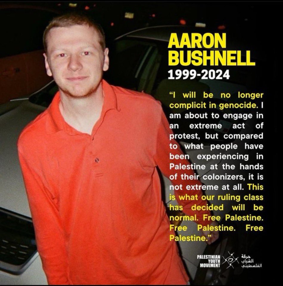 Can’t forget what Aaron Bushnell said