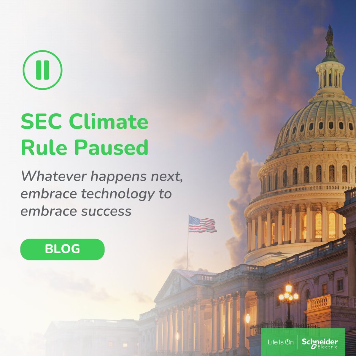 The SEC Climate Rule may be paused, but procrastinating compliance is not what we recommend. It's clear that corporate transparency and environmental accountability continues to gain traction around the world, the United States included. Even though the