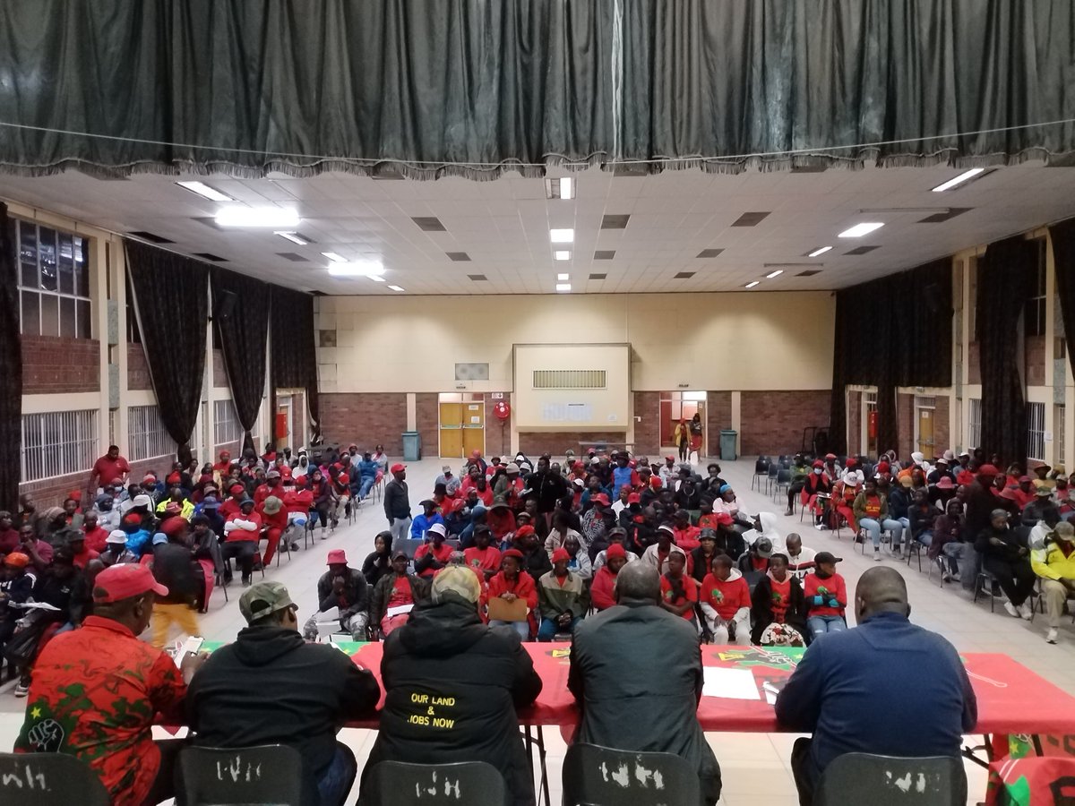 Polokwane Tshela Thupa Rally Mobilization Report Back Meeting Presided Over By @GardeeGodrich, All Roads Leads To Peter Mokaba Stadium.