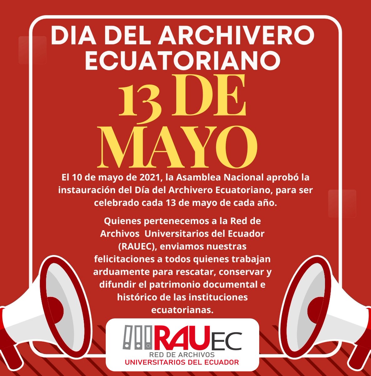arsago_ec's tweet photo. Feliz día del Archivero Ecuatoriano !!! https://t.co/TWje2veQ4U