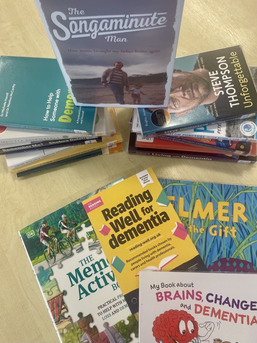 This #DementiaActionWeek find expert-endorsed information and support for people affected by dementia in your local library with the new #ReadingWell for dementia booklist from @readingagency 📚
Reserve online here: inspireculture.org.uk/catalogue