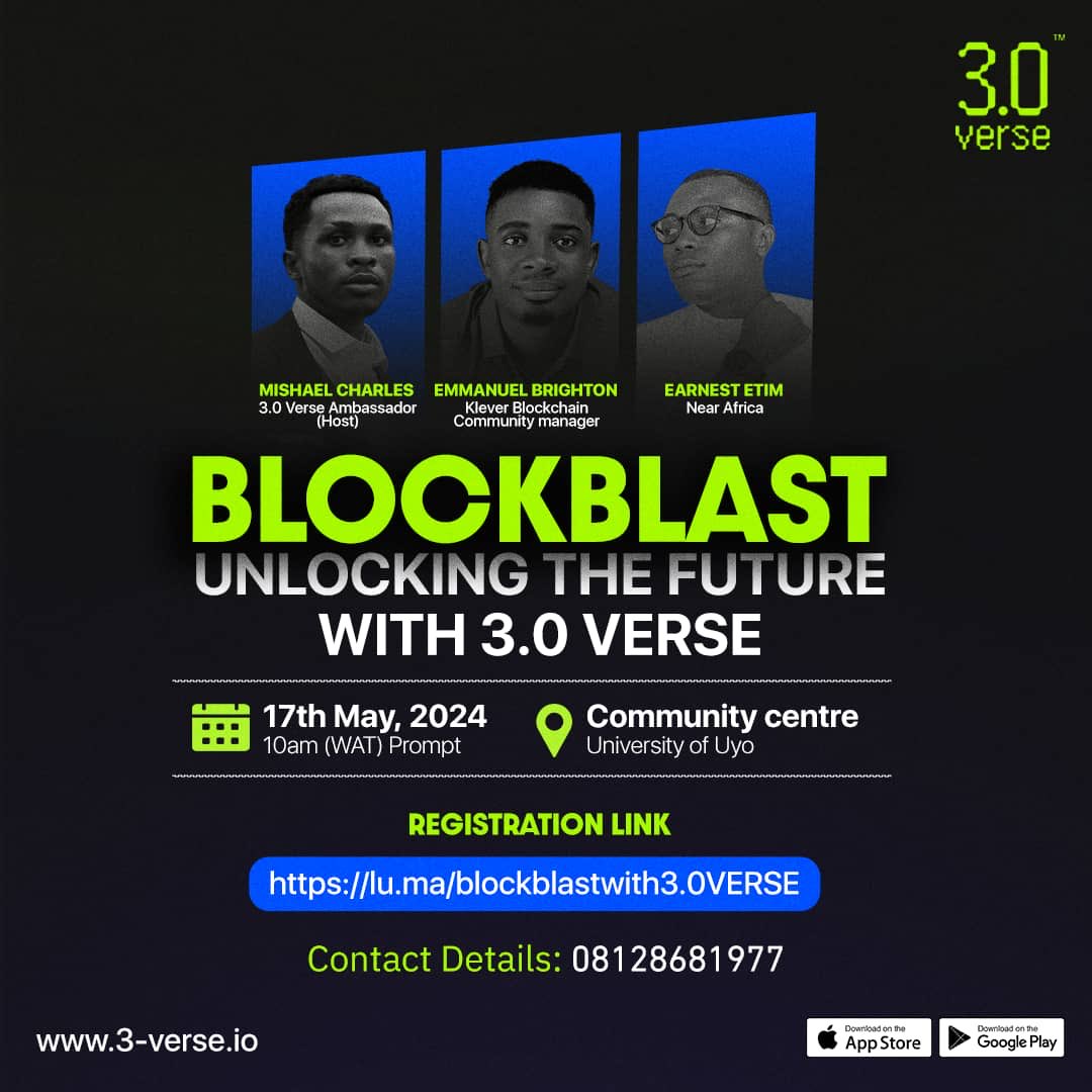 4 days to go and Uyo will be 🥵 

We’re #NEAR you, let’s learn about web3 with ⁦@real3Verse⁩
