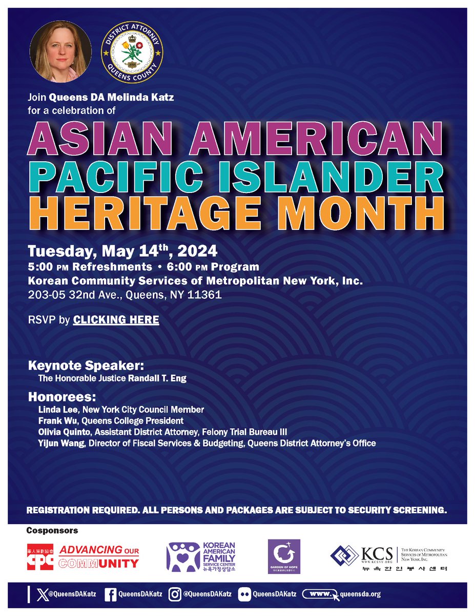 Join us tomorrow in commemorating #AAPIheritage and honoring the diversity of this borough! Registration is required. RSVP: bit.ly/3wsMiyW #AAPIHeritageMonth
