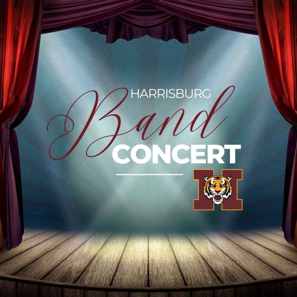 South Middle School Band Concerts tonight @ HHS. 6th Grade at 6 p.m., 7th Grade at 7 p.m. & 8th Grade at 8 p.m. #TigerBest