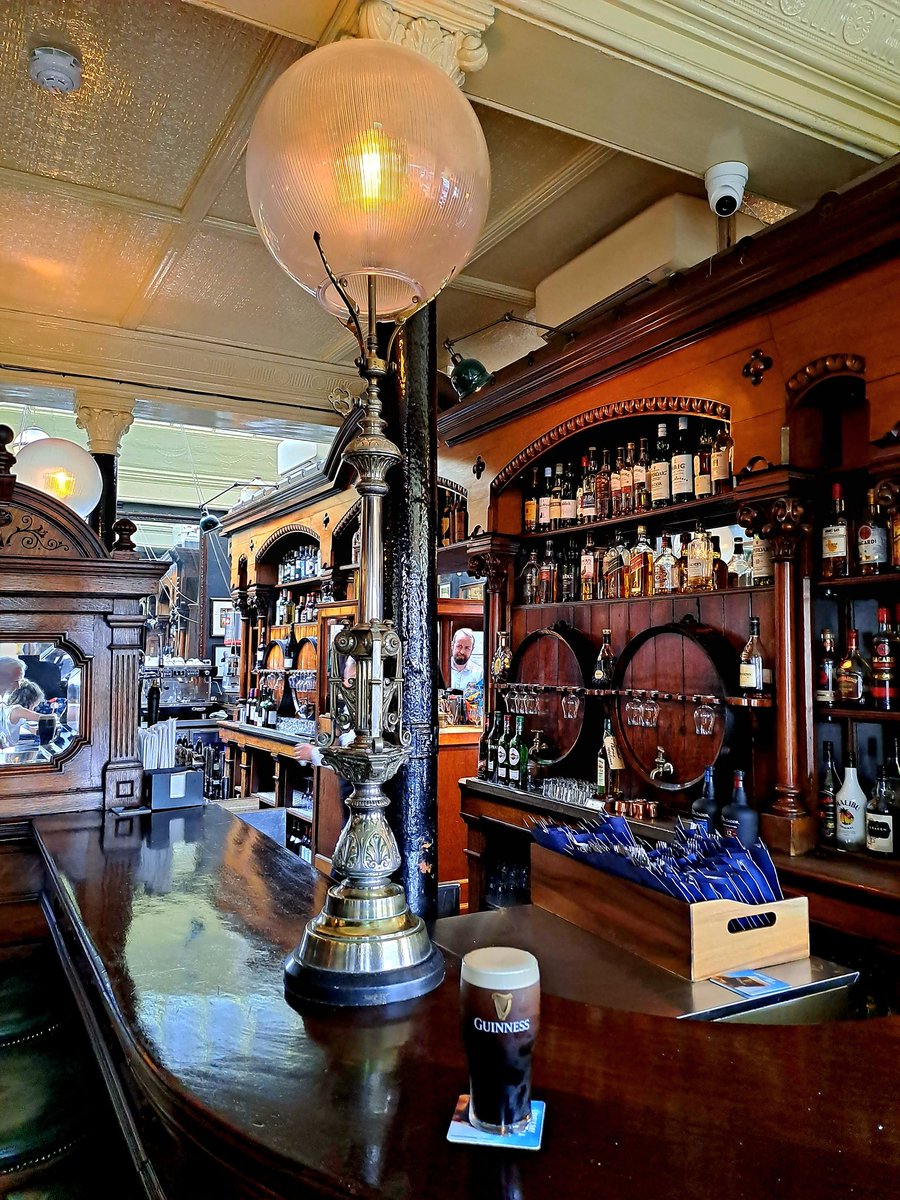The Long Hall is undisputably the best Victorian-style pub in Dublin, but from a purely aesthetic point of view, I would say Ryan's of Parkgate Street.