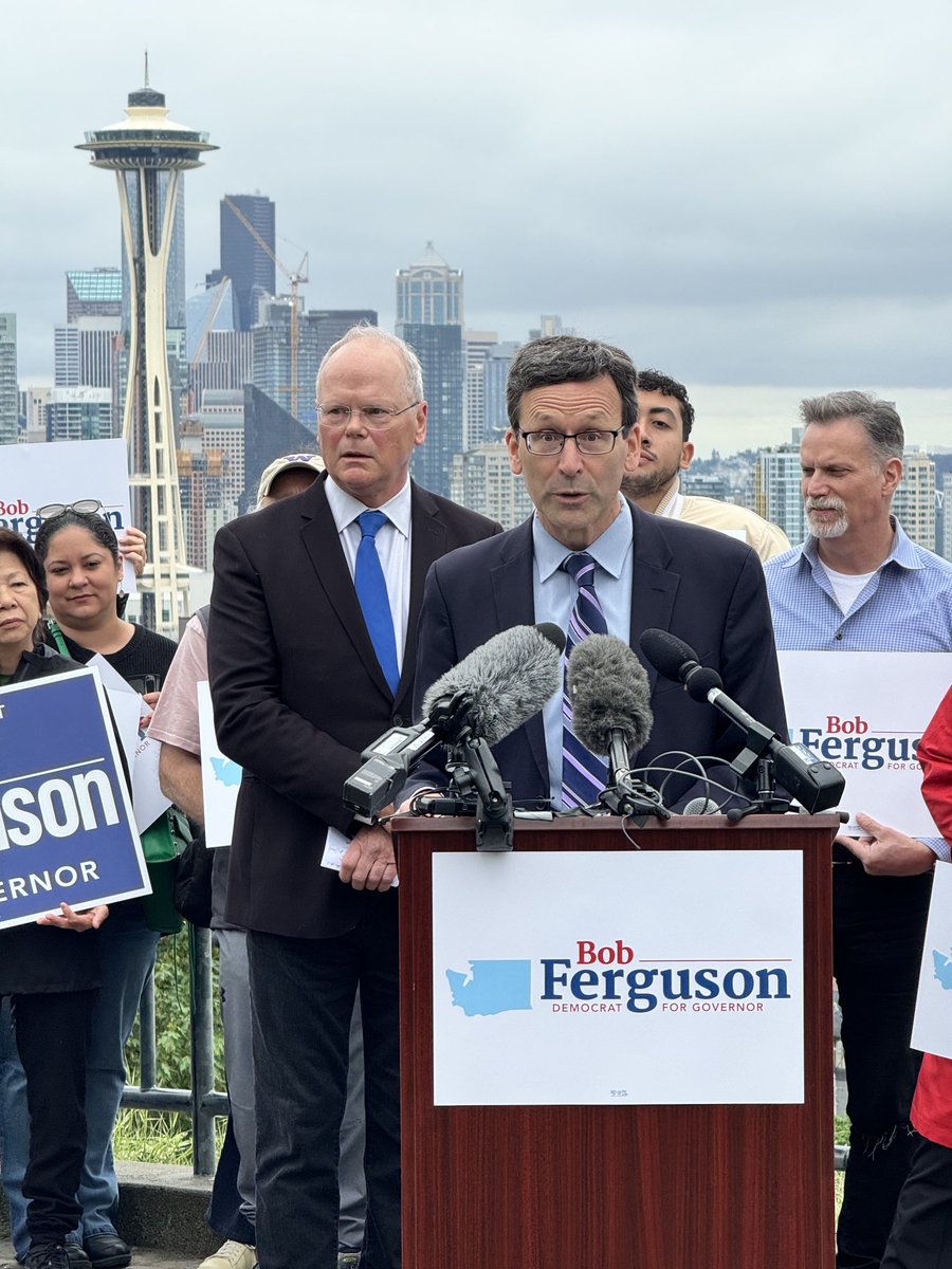 NEW: Bob Ferguson holds presser to announce he believes two other Bob Fergusons have committed crimes by running for governor.

Well… one of the other Bobs tells me he’s DROPPING OUT.

More to come on ⁦@komonews⁩
