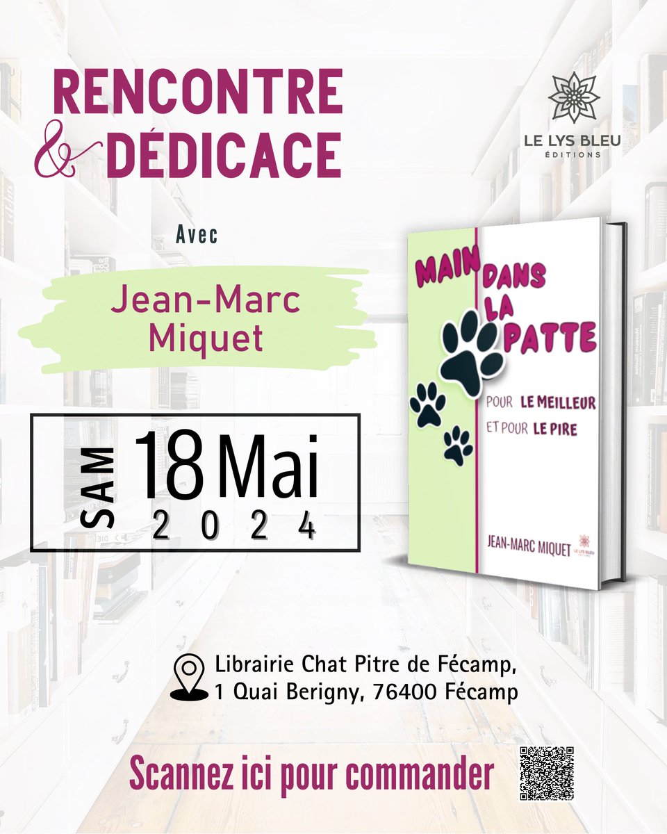 J'y serai de 10h30 à 13h00 😀😺😀