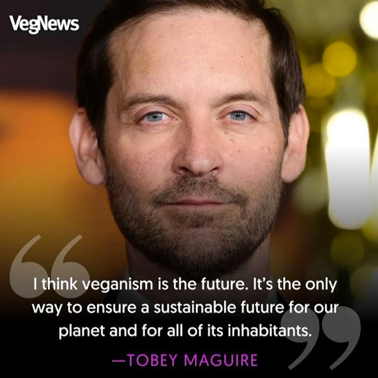 We totally agree with you Tobey Maguire! 🙌🌱

#MeatlessMay #MeatFreeMonday #MeatlessMonday #vegan #GoVegan #TobeyMaguire #VeganForThePlanet #VeganFuture
