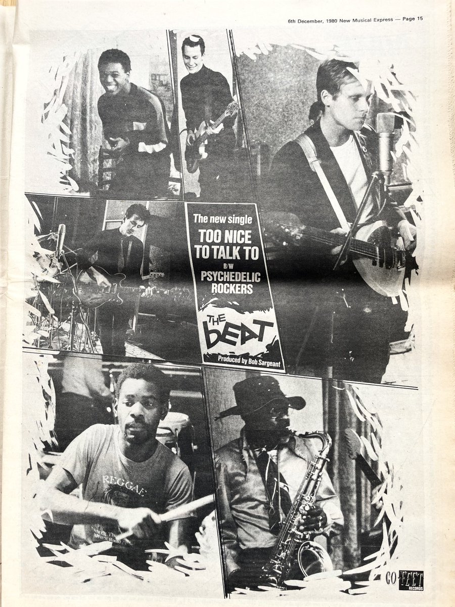 The Beat advert. New Musical Express, 6 December 1980.