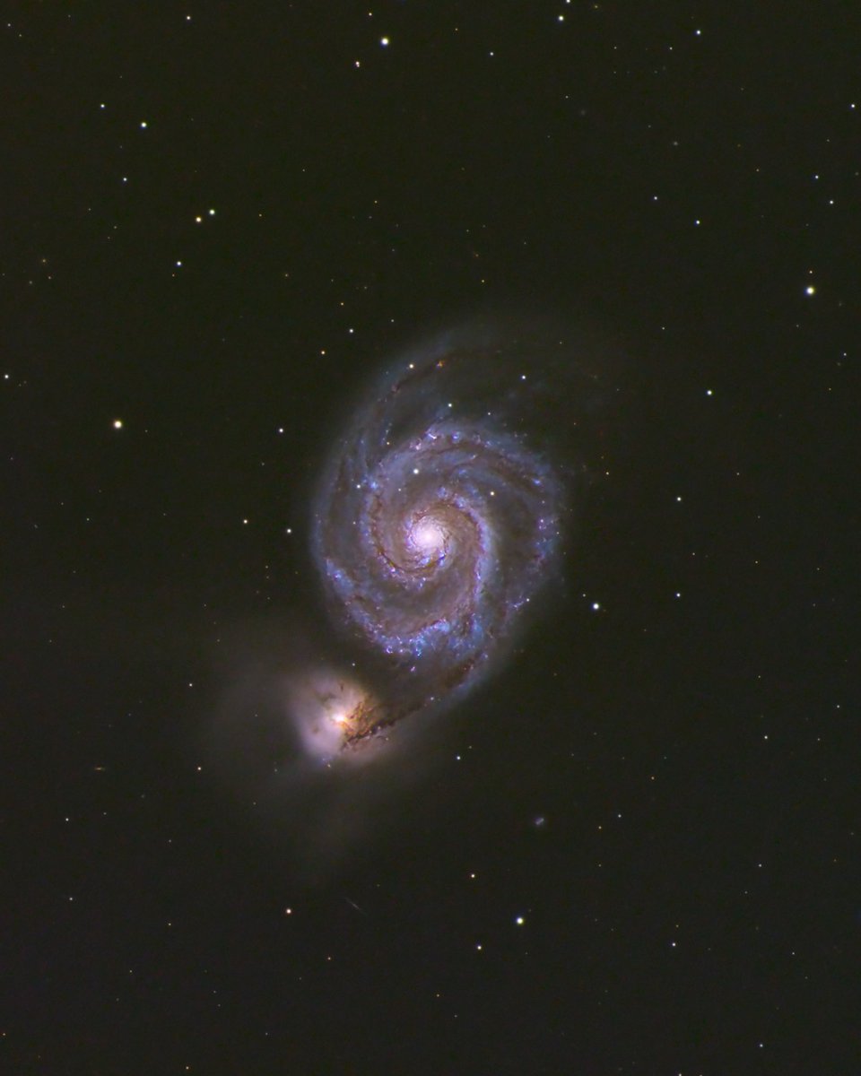Processed last years and this data for 12 hours on M51.  #Astrophotography
