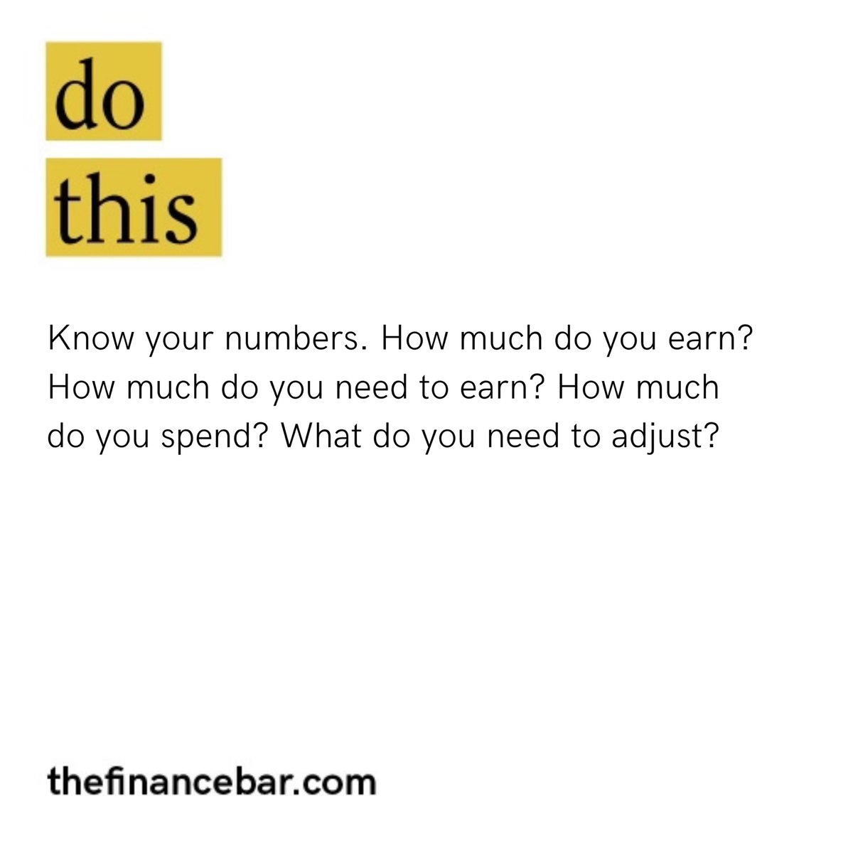 This week. Do this.💰

#thefinancebar #personalfinance #finance