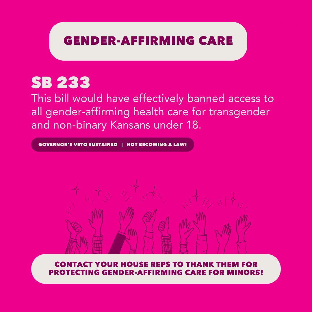 Click the link to remind your legislators of their duty, and thank those who stood strong for reproductive rights this session! bit.ly/3wzNl04 #ksleg