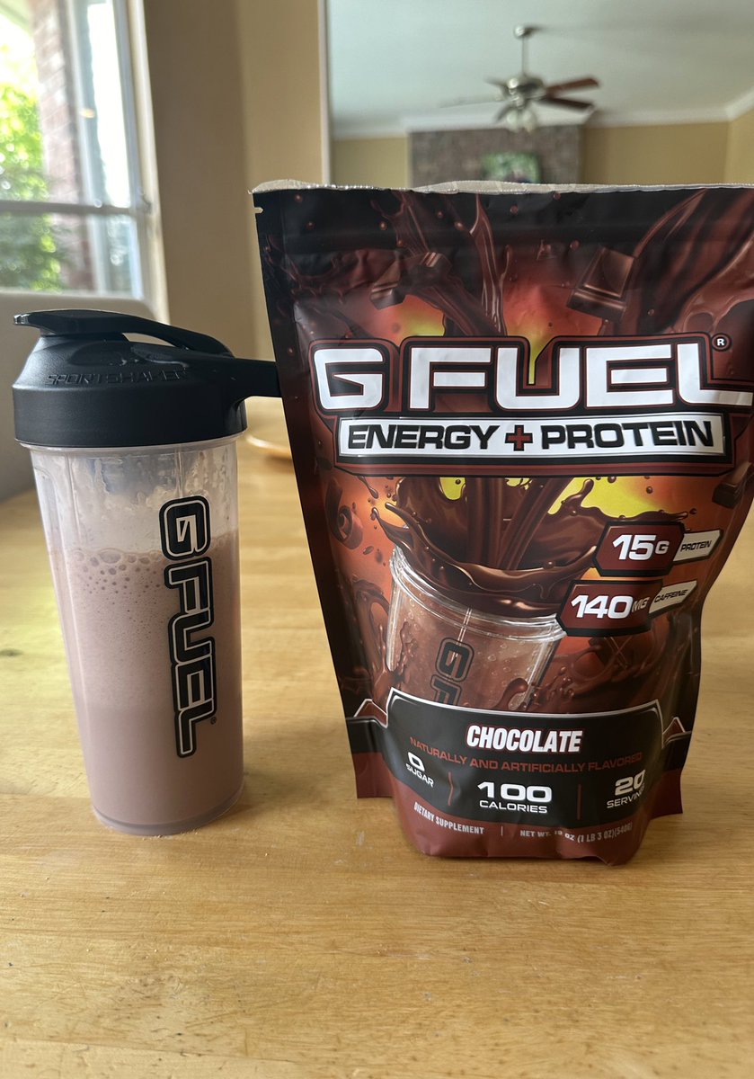 This stuff is CRAZY GOOD and will be great for post-workouts @GFuelEnergy As always you can pick it up using code “PYRE” for 20% off 🔥 #GFUELEnergyProtein gfuel.com/products/energ…