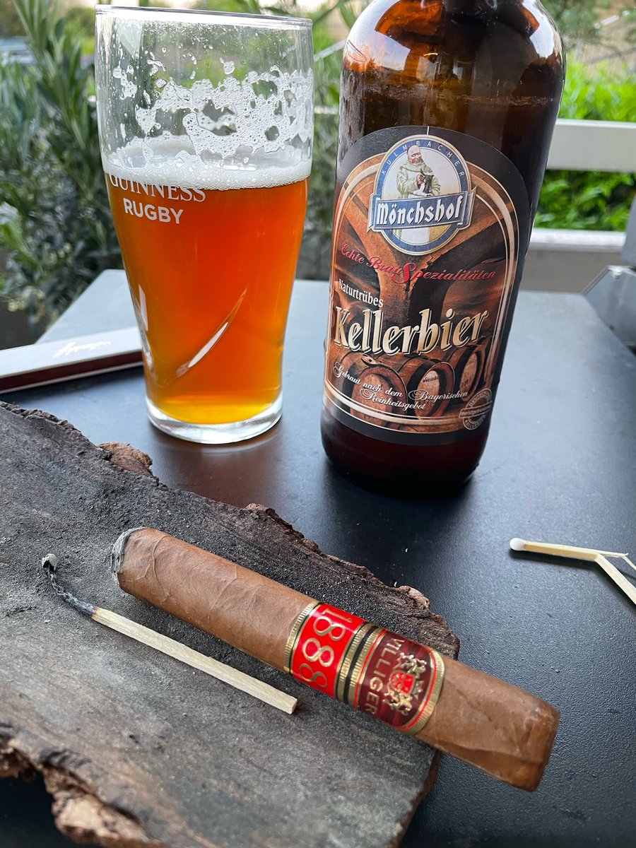 Heute im Angebot: traurige Villiger-Zigarren mit deutschem Bier. #cigar