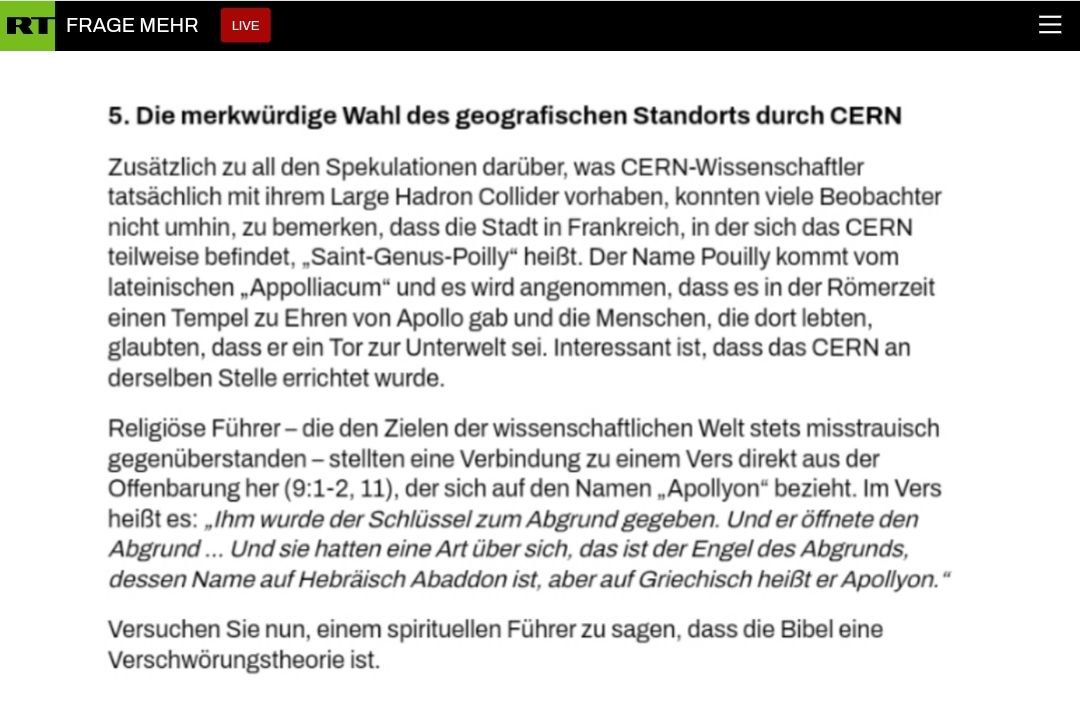 PhantomSchweiz's tweet photo. ‼️🇨🇭 Die merkwürdige #Wahl des geografischen #Standorts durch #CERN
https://t.co/WuLuCfg4pI https://t.co/fdb3gywmf8