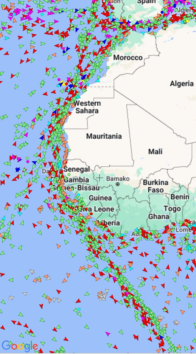This is what I call bad ass. Compare west Africa sea coast to East Africa Somalia sea coast. 

You call it piracy, we call it protection of our sea and resources. 

You can’t steal fish from the Somalis. Better believe it.