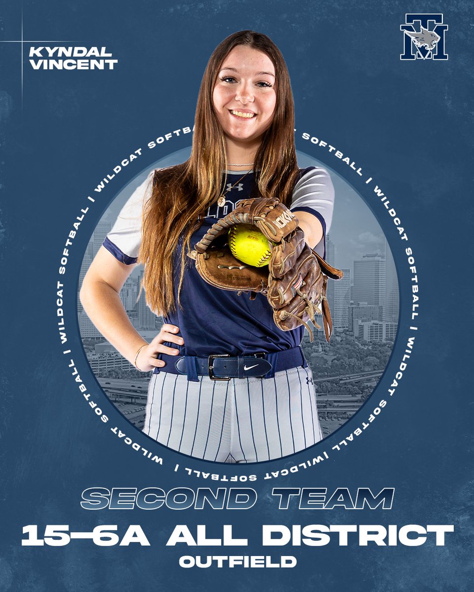 Kyndal Vincent- 15-6A 2nd Team All District- Outfield
#BeSomeone
#KeepChasing