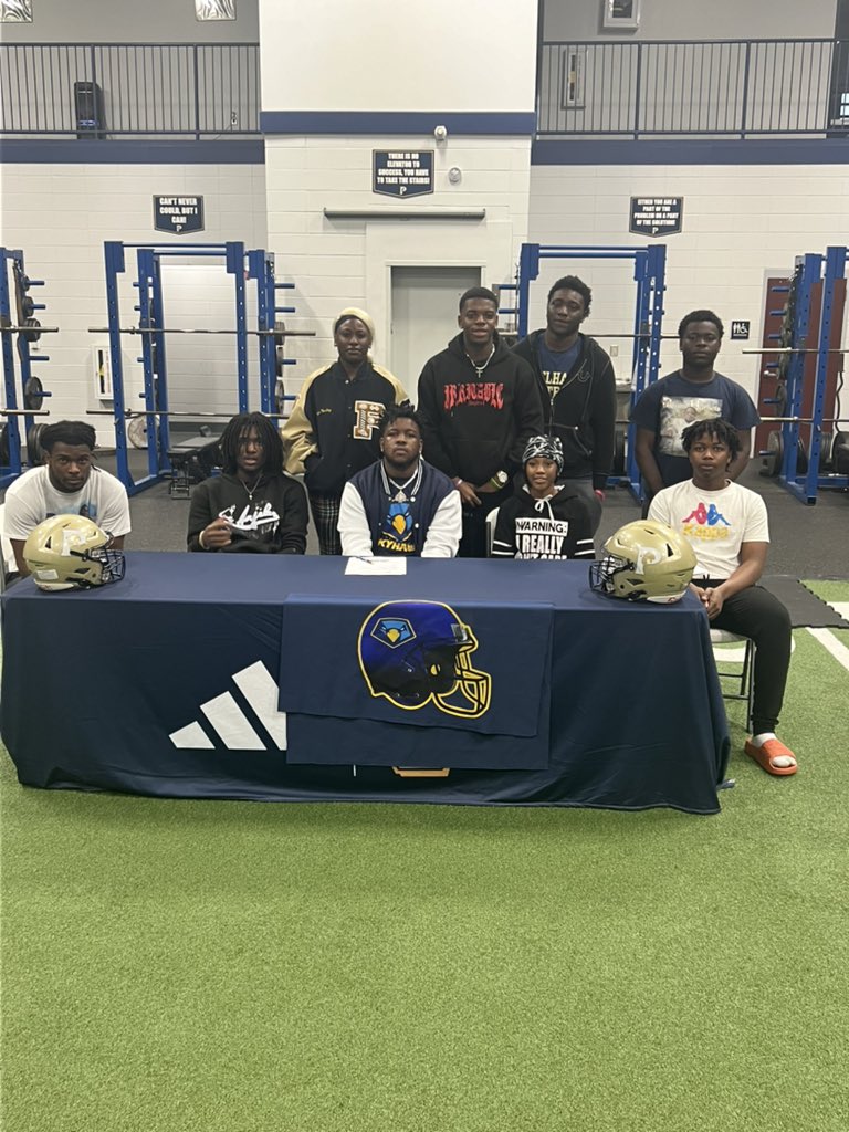 Another player signing this year! Congrats Justyn Wesley on signing with Point University today. Go be great and represent Pelham well! @PointFootball
