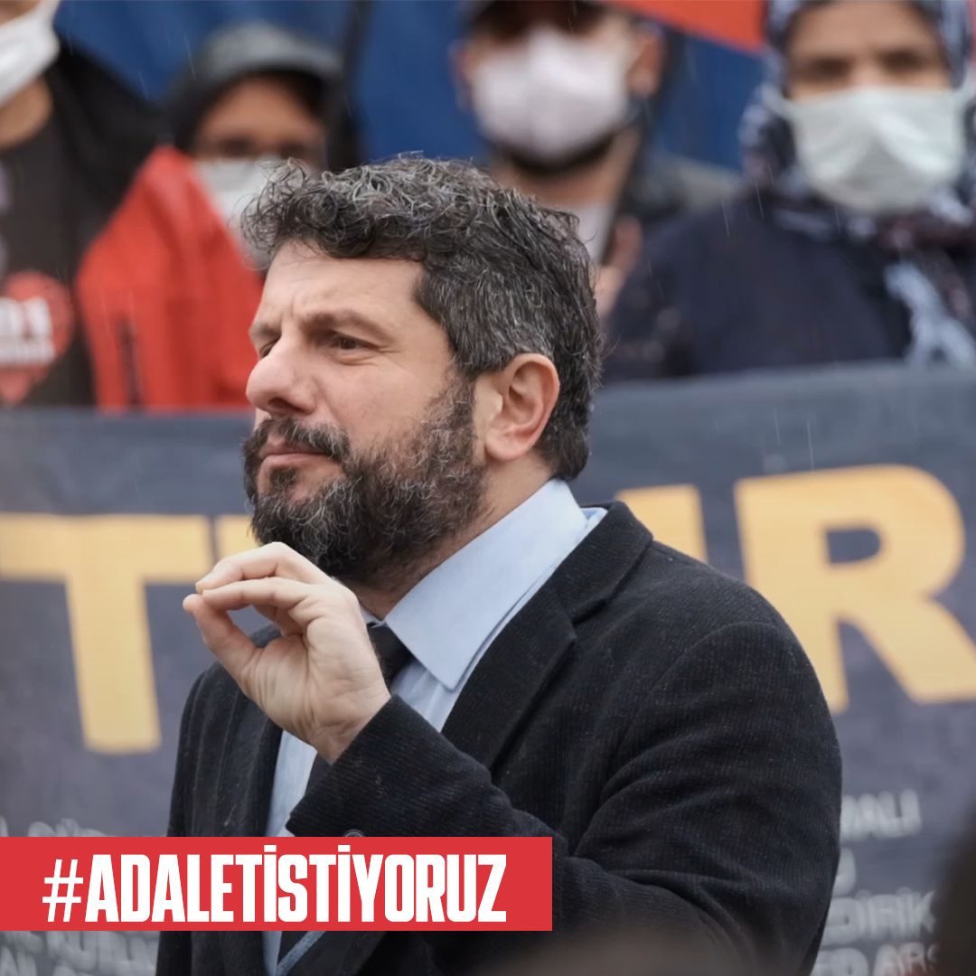 Can Atalay Hatay halkın vekildir. 
Can Atalay'ı serbest bırakın! 
Hatay halkının iradesini serbest bırakın! 
#Adaletİstiyoruz