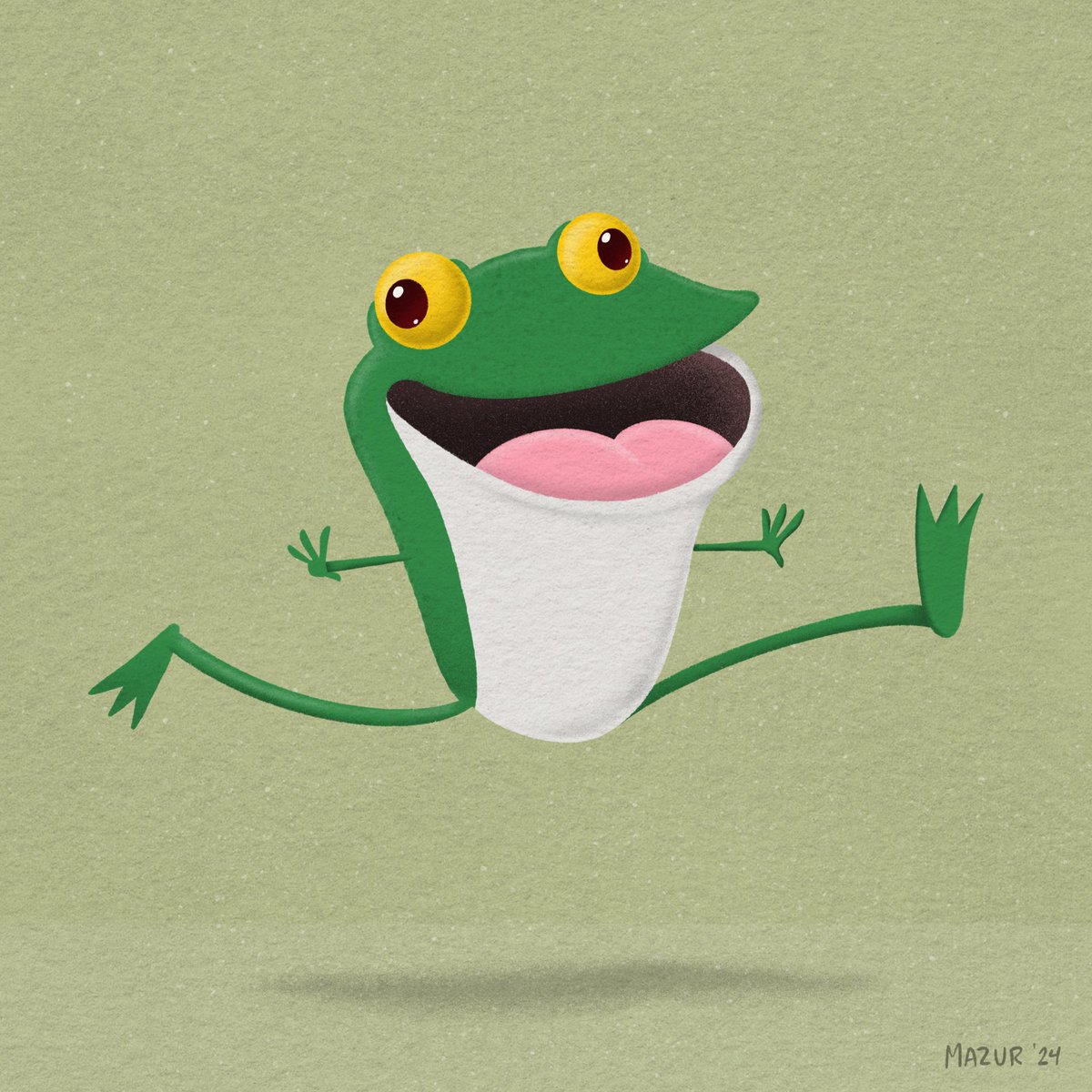 It’s National Frog Jumping Day! #nationalfrogjumpingday #frogjumpingday #frog #frogjump #jumping #marktwain #pittsburghillustrators #digitalart #illustration #procreate #ipadpro #applepencil