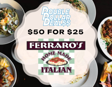 Time for some TASTY Double Dollar Deals! 📷We are featuring Ferraro's Italian Restaurant for the deal of $50 gift cards for $25! Double the savings, double your fun today. Just go to our website, click on the Double Dollar Deals tab and start saving.

fox28spokane.com