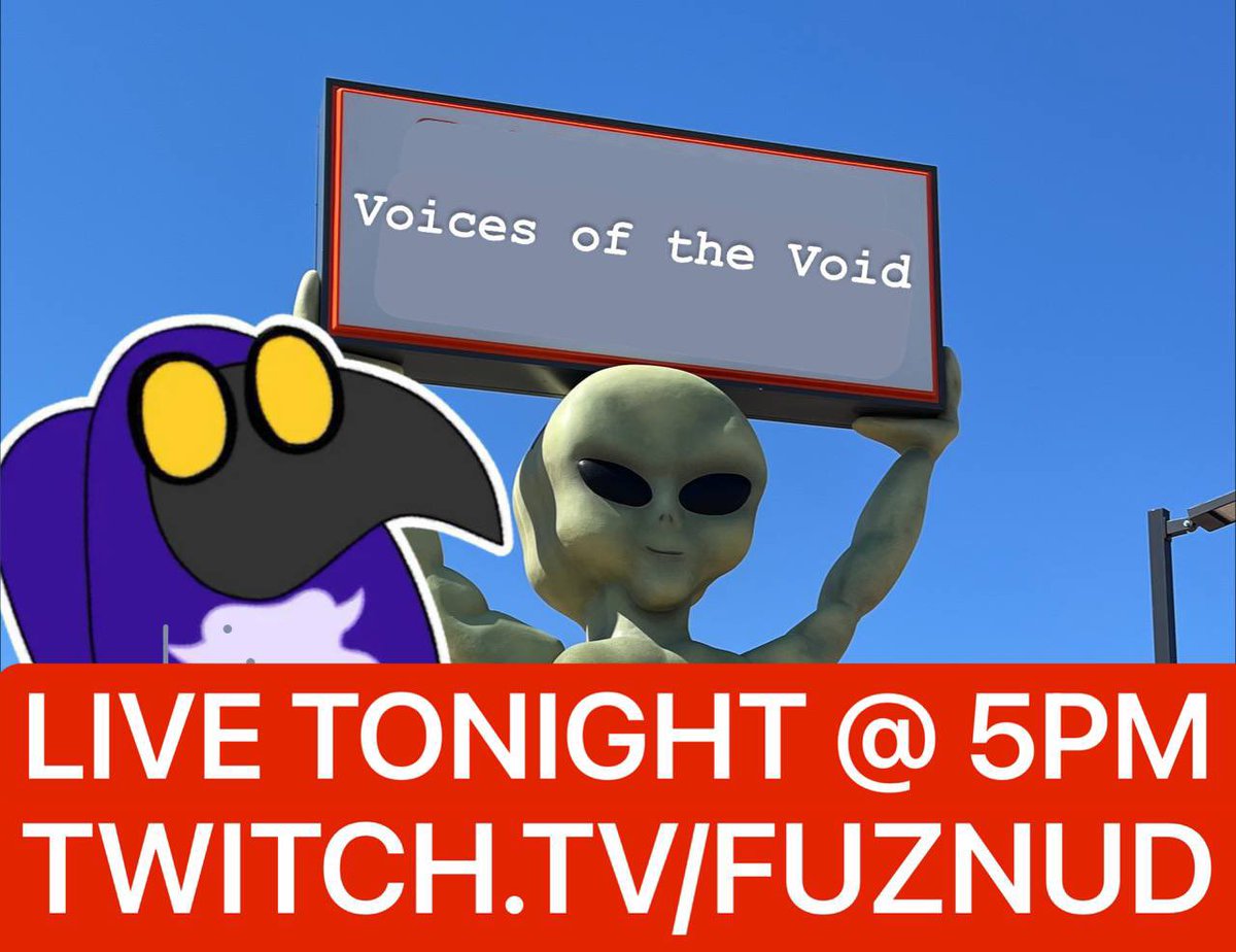 TONIGHT I’m streaming more Voices of the Void! Come check it out!