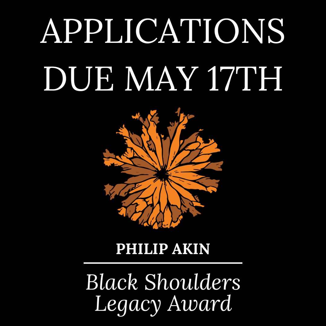 Obsidian Theatre (@obsidiantheatre) on Twitter photo 📣 Applications for the Black Shoulders Legacy Award (BSLA) close on May 17th! <a href="/Black_Shoulders/">Black Shoulders Legacy Award</a>
5 applicants will be selected via submission and awarded a $5,000 honorarium towards training to enhance and grow their artistic craft. Learn more: bsla.ca/applications 📣 Applications for the Black Shoulders Legacy Award (BSLA) close on May 17th! <a href="/Black_Shoulders/">Black Shoulders Legacy Award</a>
5 applicants will be selected via submission and awarded a $5,000 honorarium towards training to enhance and grow their artistic craft. Learn more: bsla.ca/applications
