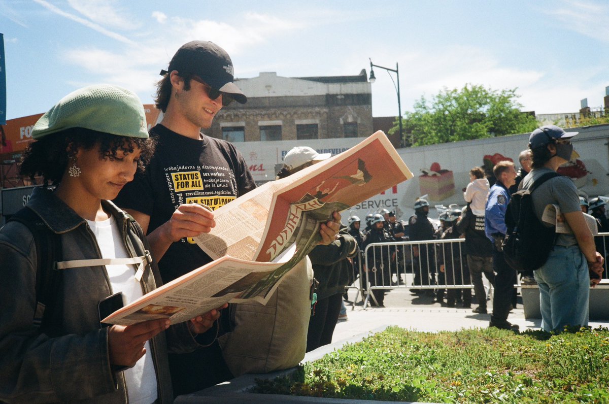 nywarcrimes's tweet photo. LONG LIVE THE STUDENT INTIFADA! Issue #8 of the New York War Crimes—including interviews with Cal Poly Humboldt &amp; students across the country, and commentary on divestment, outside agitators, abolition &amp; scholasticide—is now available at our archive (link and text in thread)! https://t.co/se5LAwyxmX