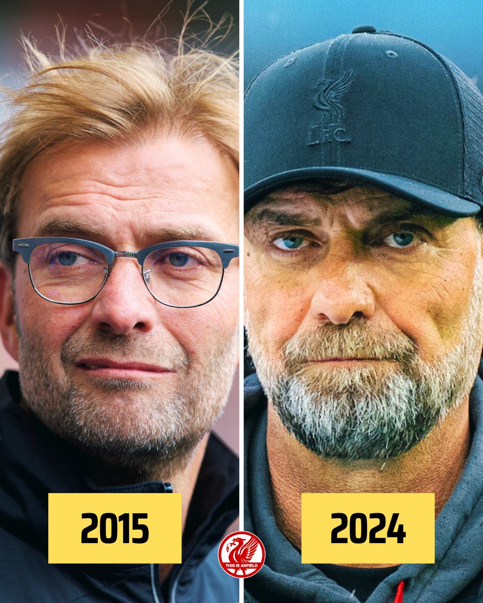 thisisanfield's tweet photo. 𝐎𝐜𝐭 𝟏𝟕, 𝟐𝟎𝟏𝟓: Klopp’s first away game 🥹

𝐌𝐚𝐲 𝟏𝟑, 𝟐𝟎𝟐𝟒: Klopp’s final away game 🥺 https://t.co/y4yrG4ATD6
