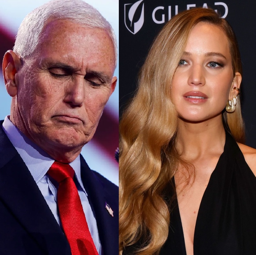 OccupyDemocrats's tweet photo. BREAKING: Superstar actress Jennifer Lawrence brings down the house at the GLAAD Awards with a brutally hilarious takedown of former MAGA Vice President Mike Pence — an infamous homophobe.

"I love the gay community. In fact, I was in love with a homosexual. I tried to convert him for years, but now I know conversion therapy doesn’t work," began Lawrence.

"Did you hear me, Mike Pence? I said conversion therapy isn’t real, even though I know you think it worked on you," she went on. "He’s in New York tonight. He’s receiving a Kid’s Choice Award for weirdest dick."

The audience roared with laughter.

As funny as Lawrence's remarks are, they also highlight an important, often overlooked aspect, of this election. While abortion is the primary issue of 2024, we can't forget what else is at stake.

Republican Supreme Court justices have already indicated an interest in overturning the right to gay marriage. If Trump wins in November and packs more far-right judges onto the court, Christian Nationalists will get the green-light to wage war on the LGBTQ community. These fascists must be stopped.

Please retweet and ❤️ to thank Jennifer Lawrence for boldly speaking out — and consider joining the growing exodus to Tribel, a new pro-democracy social network that is exploding in popularity because Twitter and Facebook are trying to stop its growth — which is only making Tribel grow even faster. Please follow us on Tribel to get all of our breaking news alerts sent straight to your phone or computer by clicking the following link: https://t.co/HnJzSKjCwX