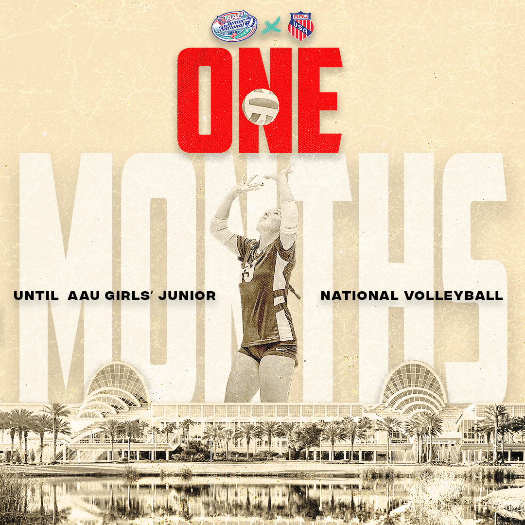 We're almost back to our favorite place 🤩 

It all goes down in ONE month ❗ 

Will you be there? ⬇️ 

#AAUVolleyball